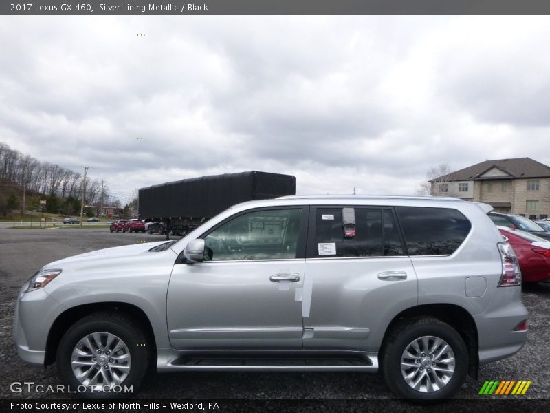 Silver Lining Metallic / Black 2017 Lexus GX 460