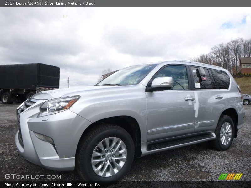 Silver Lining Metallic / Black 2017 Lexus GX 460