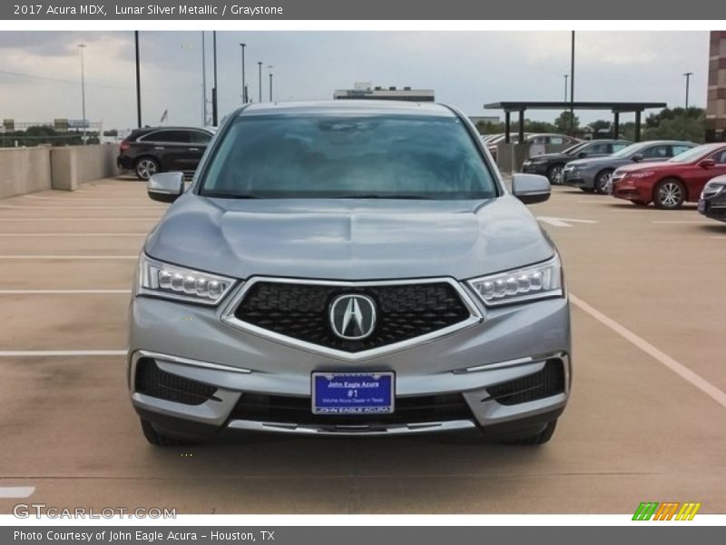 Lunar Silver Metallic / Graystone 2017 Acura MDX