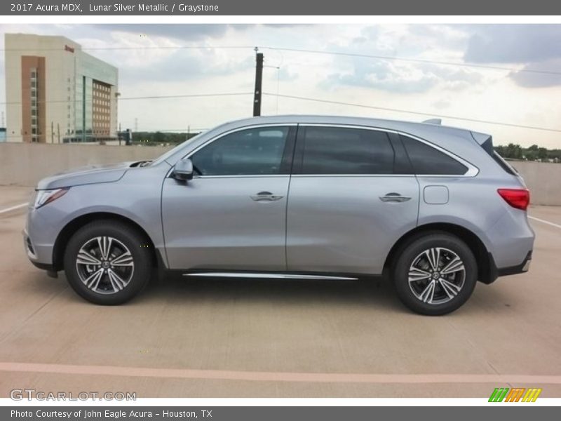 Lunar Silver Metallic / Graystone 2017 Acura MDX