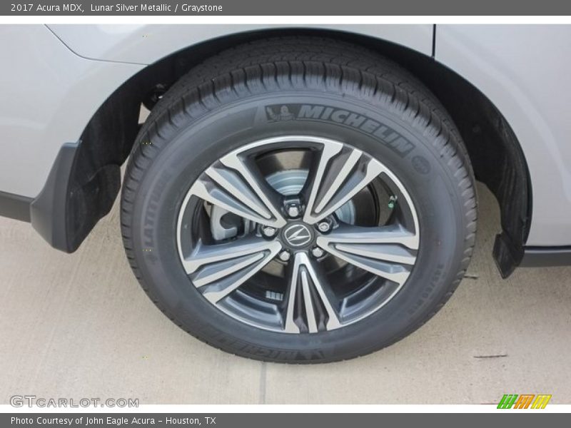 Lunar Silver Metallic / Graystone 2017 Acura MDX