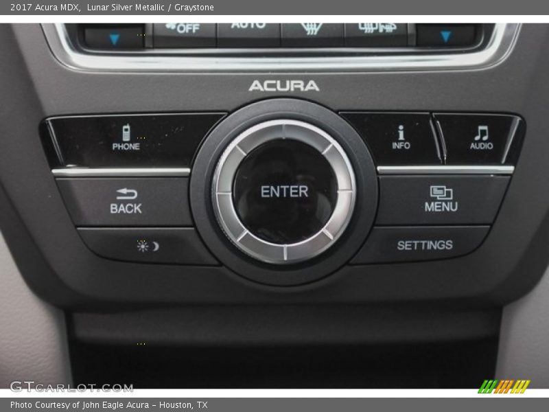 Lunar Silver Metallic / Graystone 2017 Acura MDX