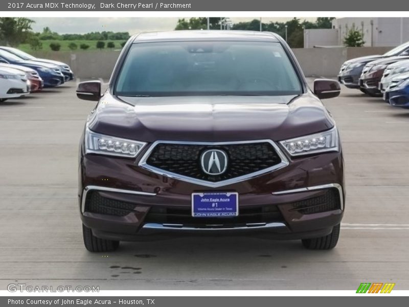 Dark Cherry Pearl / Parchment 2017 Acura MDX Technology