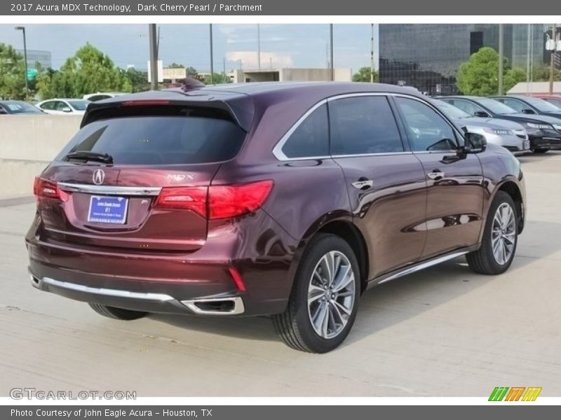 Dark Cherry Pearl / Parchment 2017 Acura MDX Technology