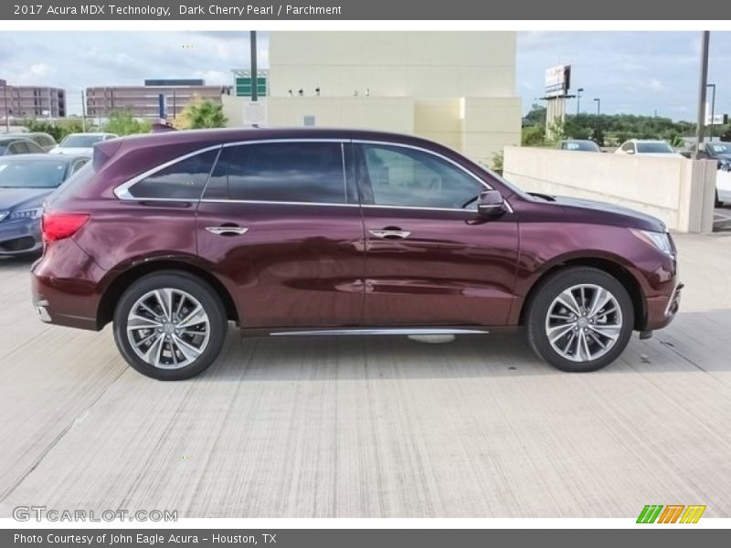 Dark Cherry Pearl / Parchment 2017 Acura MDX Technology
