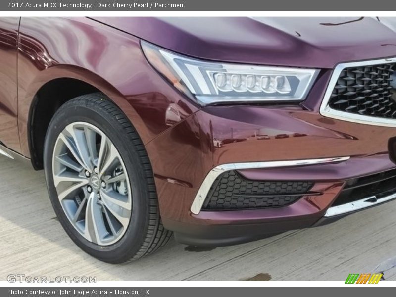 Dark Cherry Pearl / Parchment 2017 Acura MDX Technology