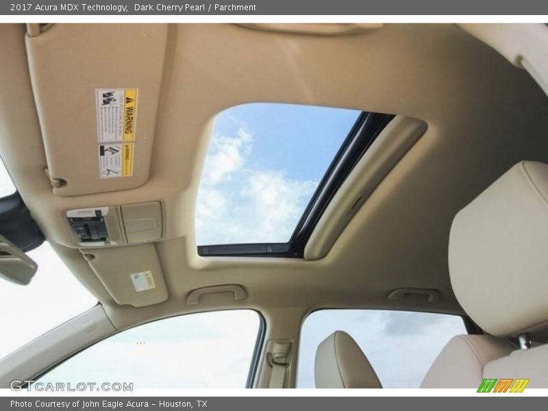 Dark Cherry Pearl / Parchment 2017 Acura MDX Technology