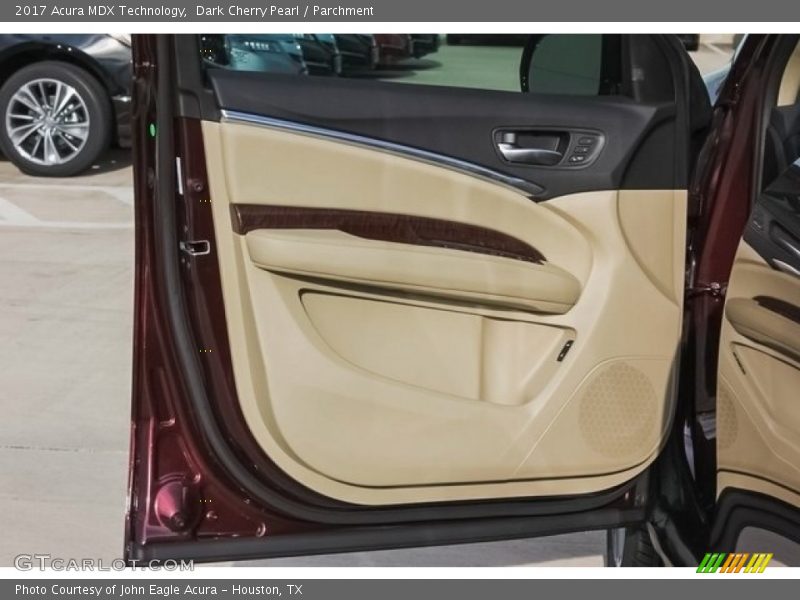 Dark Cherry Pearl / Parchment 2017 Acura MDX Technology