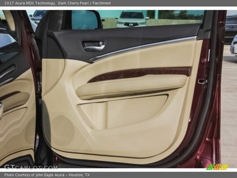Dark Cherry Pearl / Parchment 2017 Acura MDX Technology