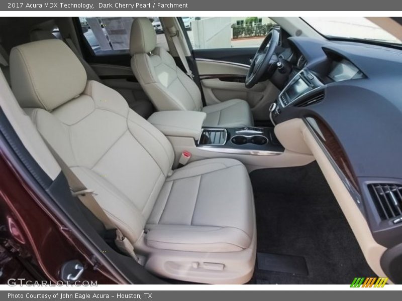 Dark Cherry Pearl / Parchment 2017 Acura MDX Technology