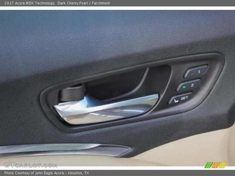 Dark Cherry Pearl / Parchment 2017 Acura MDX Technology