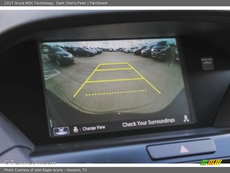 Dark Cherry Pearl / Parchment 2017 Acura MDX Technology