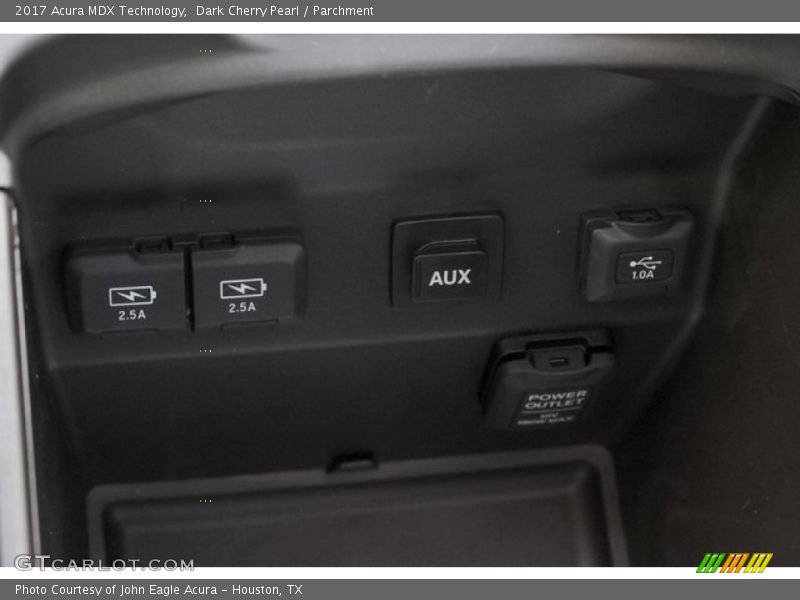 Dark Cherry Pearl / Parchment 2017 Acura MDX Technology