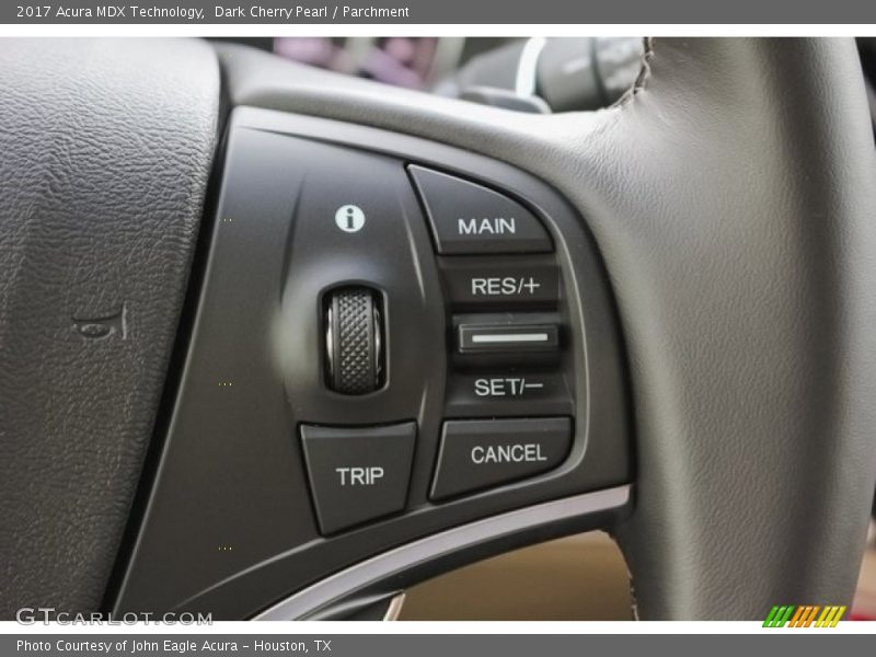 Dark Cherry Pearl / Parchment 2017 Acura MDX Technology