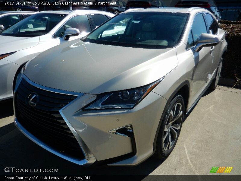 Satin Cashmere Metallic / Parchment 2017 Lexus RX 350 AWD