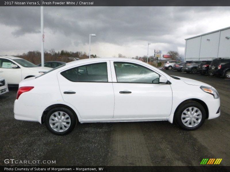 Fresh Powder White / Charcoal 2017 Nissan Versa S
