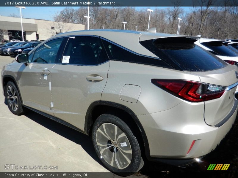 Satin Cashmere Metallic / Parchment 2017 Lexus RX 350 AWD