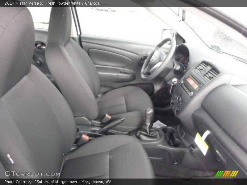 Fresh Powder White / Charcoal 2017 Nissan Versa S