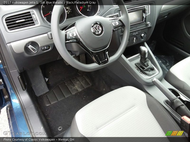 Silk Blue Metallic / Black/Palladium Gray 2017 Volkswagen Jetta S