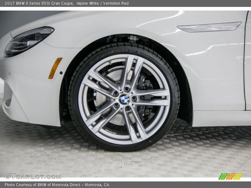 Alpine White / Vermilion Red 2017 BMW 6 Series 650i Gran Coupe