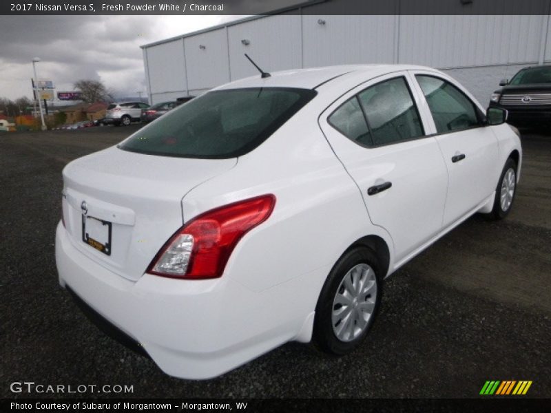 Fresh Powder White / Charcoal 2017 Nissan Versa S