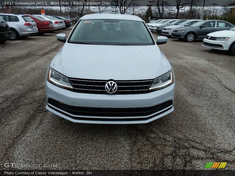White Silver / Black/Palladium Gray 2017 Volkswagen Jetta S