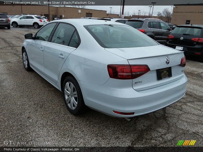 White Silver / Black/Palladium Gray 2017 Volkswagen Jetta S