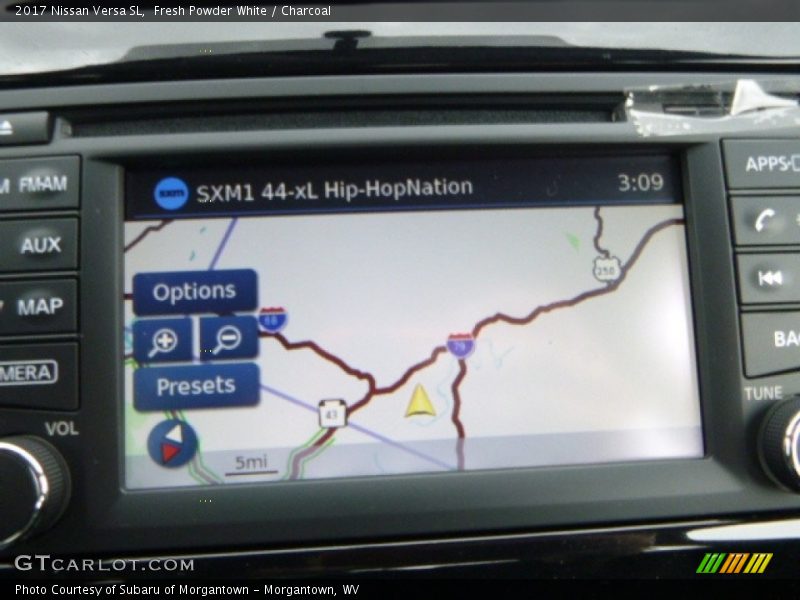 Navigation of 2017 Versa SL