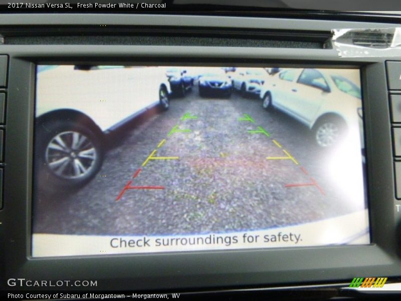 Fresh Powder White / Charcoal 2017 Nissan Versa SL