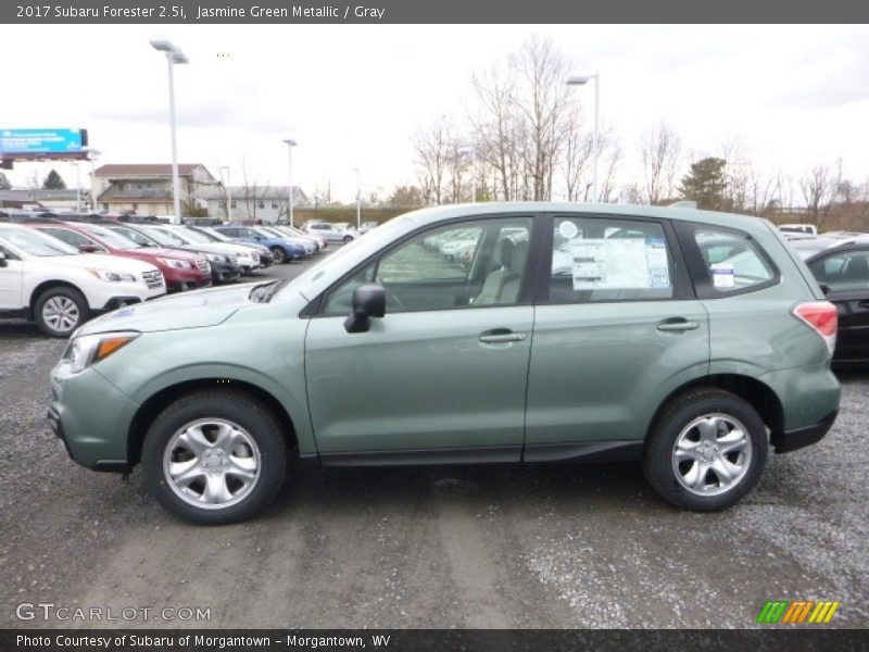 Jasmine Green Metallic / Gray 2017 Subaru Forester 2.5i