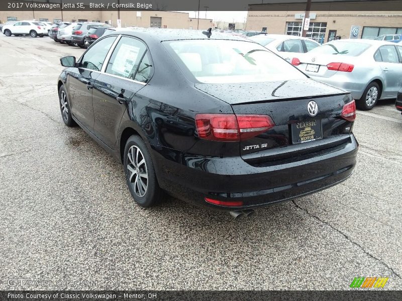 Black / Cornsilk Beige 2017 Volkswagen Jetta SE