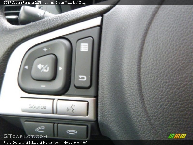 Jasmine Green Metallic / Gray 2017 Subaru Forester 2.5i
