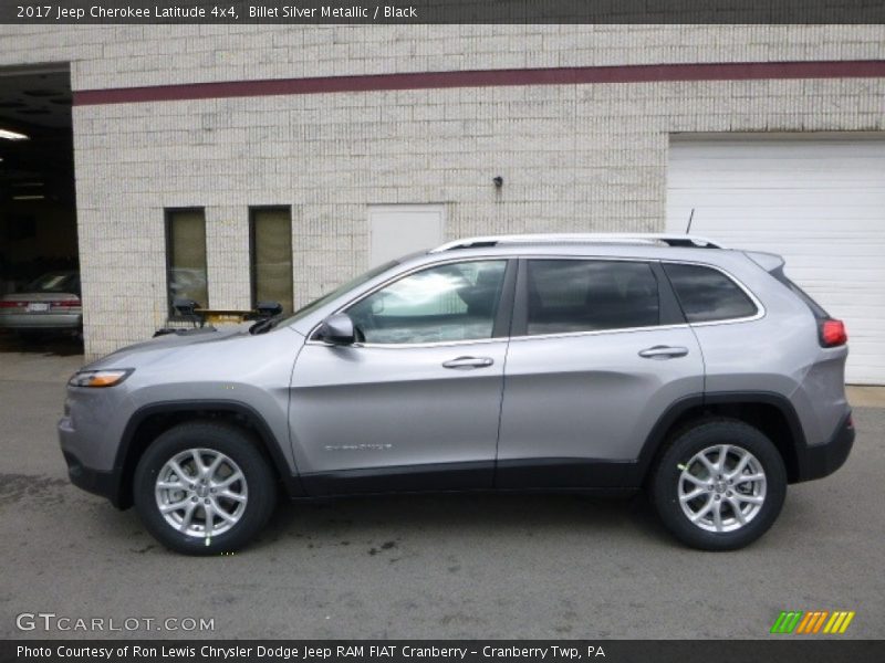 Billet Silver Metallic / Black 2017 Jeep Cherokee Latitude 4x4