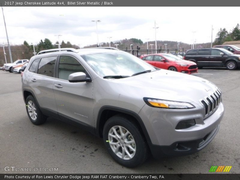 Billet Silver Metallic / Black 2017 Jeep Cherokee Latitude 4x4