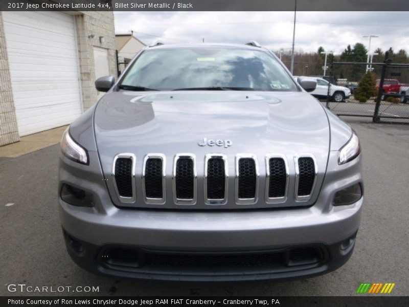 Billet Silver Metallic / Black 2017 Jeep Cherokee Latitude 4x4