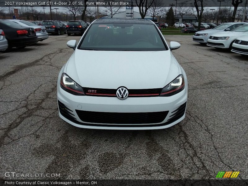 Pure White / Titan Black 2017 Volkswagen Golf GTI 4-Door 2.0T SE