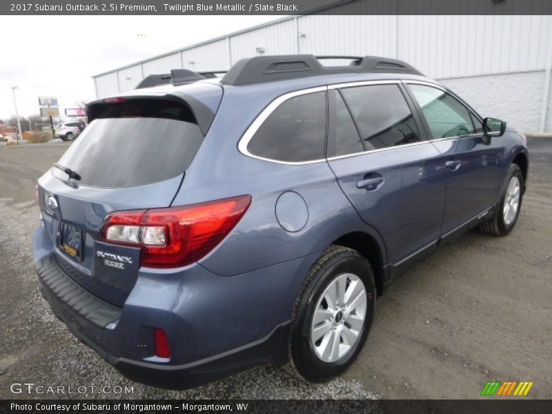 Twilight Blue Metallic / Slate Black 2017 Subaru Outback 2.5i Premium