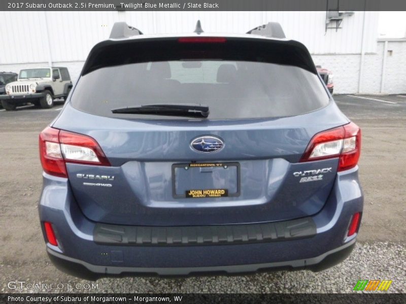 Twilight Blue Metallic / Slate Black 2017 Subaru Outback 2.5i Premium