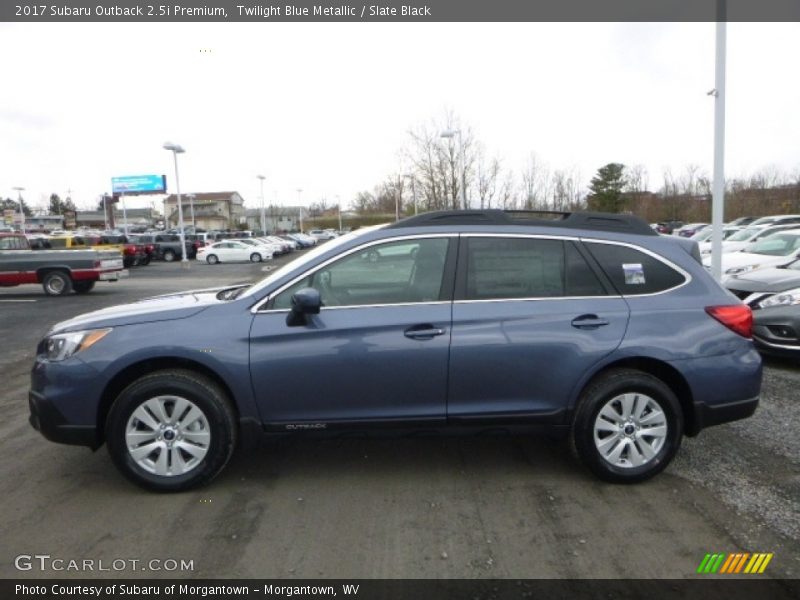 Twilight Blue Metallic / Slate Black 2017 Subaru Outback 2.5i Premium