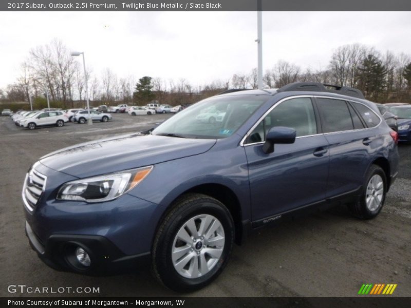 Twilight Blue Metallic / Slate Black 2017 Subaru Outback 2.5i Premium