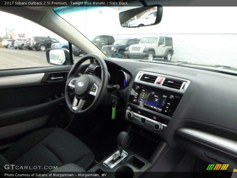 Twilight Blue Metallic / Slate Black 2017 Subaru Outback 2.5i Premium