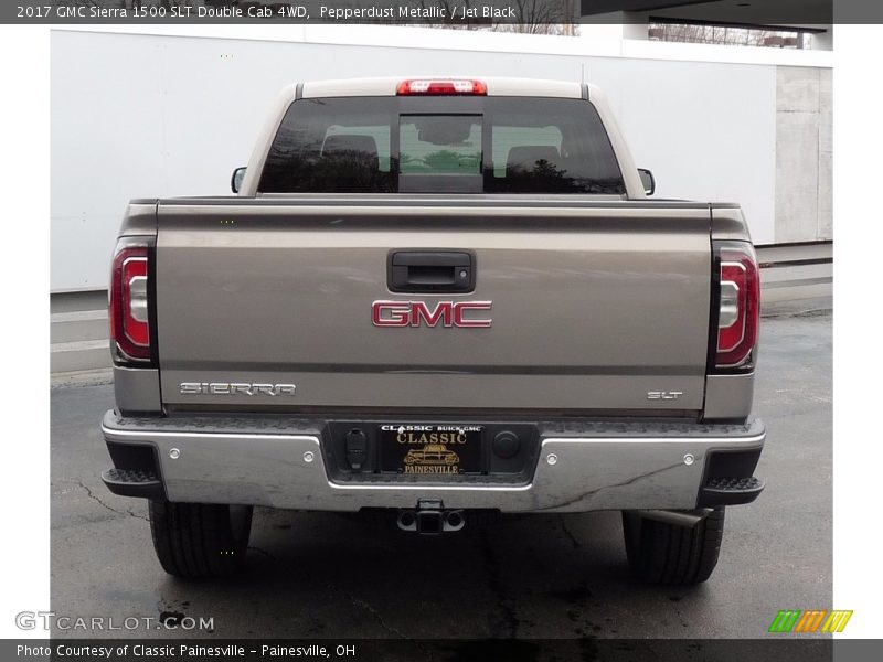 Pepperdust Metallic / Jet Black 2017 GMC Sierra 1500 SLT Double Cab 4WD