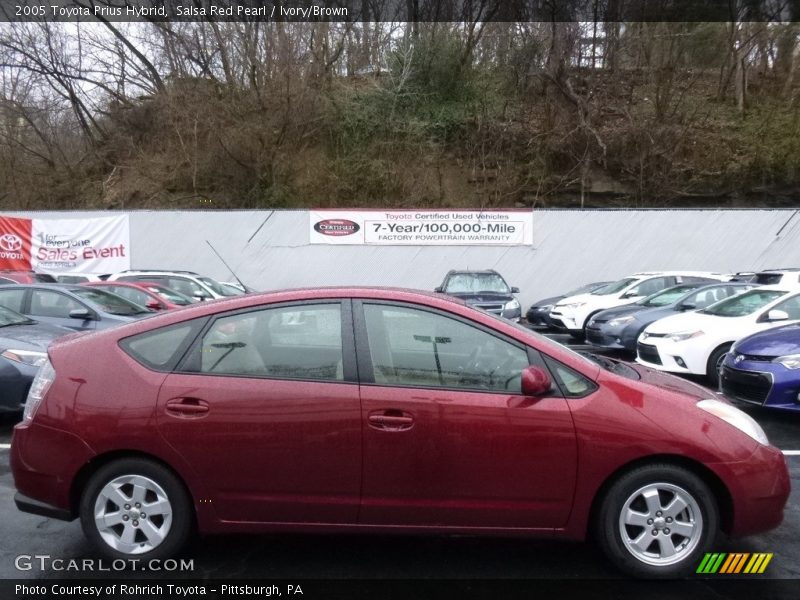 Salsa Red Pearl / Ivory/Brown 2005 Toyota Prius Hybrid