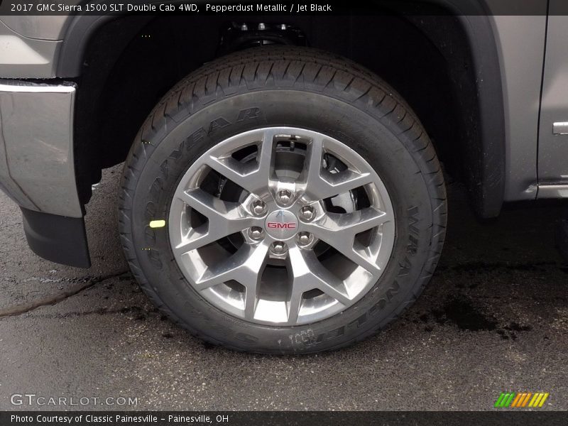 Pepperdust Metallic / Jet Black 2017 GMC Sierra 1500 SLT Double Cab 4WD