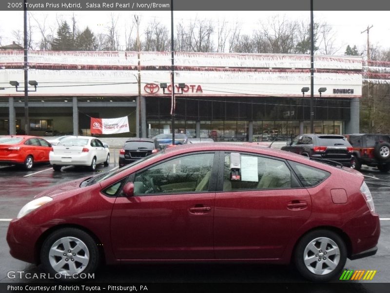 Salsa Red Pearl / Ivory/Brown 2005 Toyota Prius Hybrid