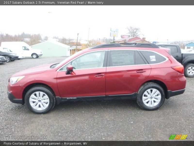 Venetian Red Pearl / Warm Ivory 2017 Subaru Outback 2.5i Premium