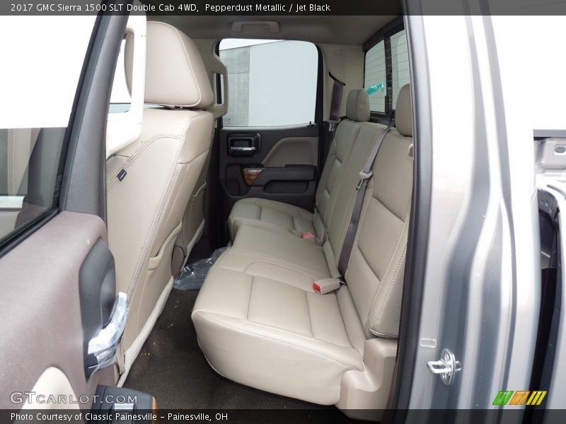 Pepperdust Metallic / Jet Black 2017 GMC Sierra 1500 SLT Double Cab 4WD