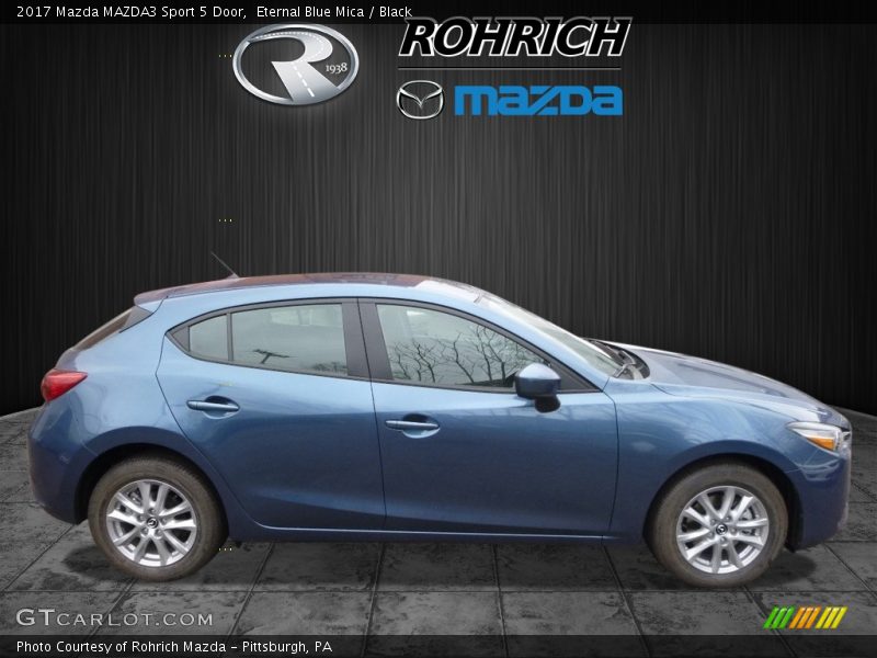 Eternal Blue Mica / Black 2017 Mazda MAZDA3 Sport 5 Door