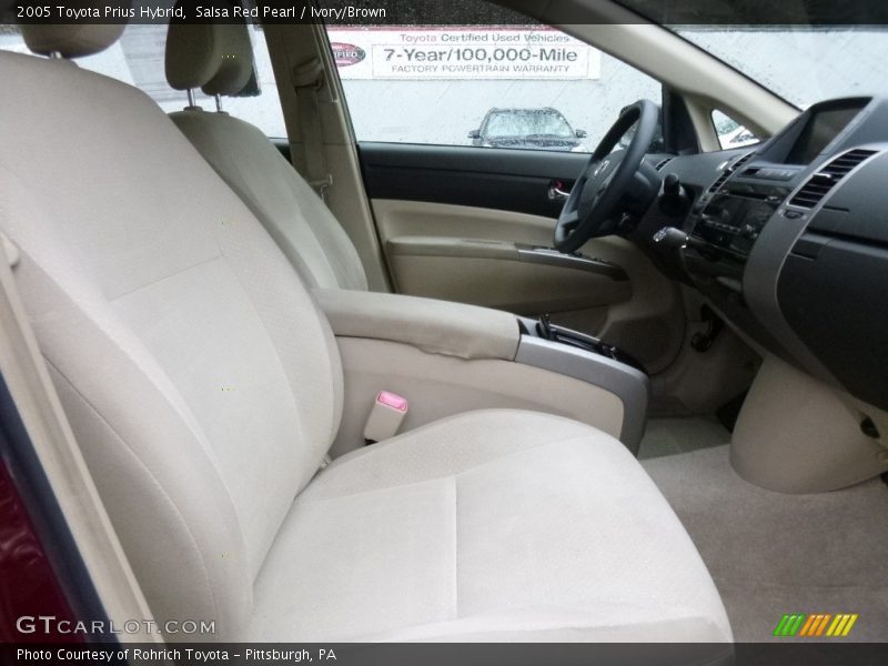 Salsa Red Pearl / Ivory/Brown 2005 Toyota Prius Hybrid