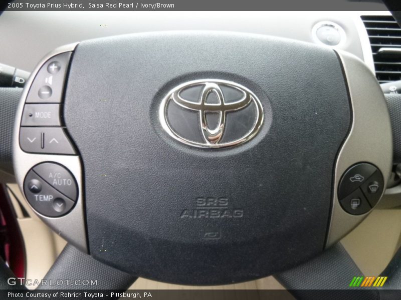 Salsa Red Pearl / Ivory/Brown 2005 Toyota Prius Hybrid